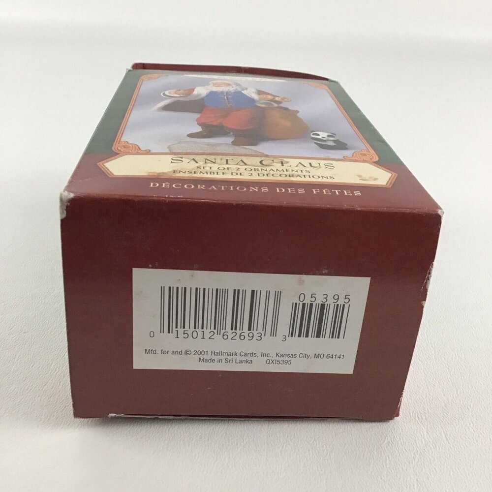 Hallmark Keepsake Christmas Tree Ornament Santa Claus Set Vintage New 2001 - Picture 6 of 6